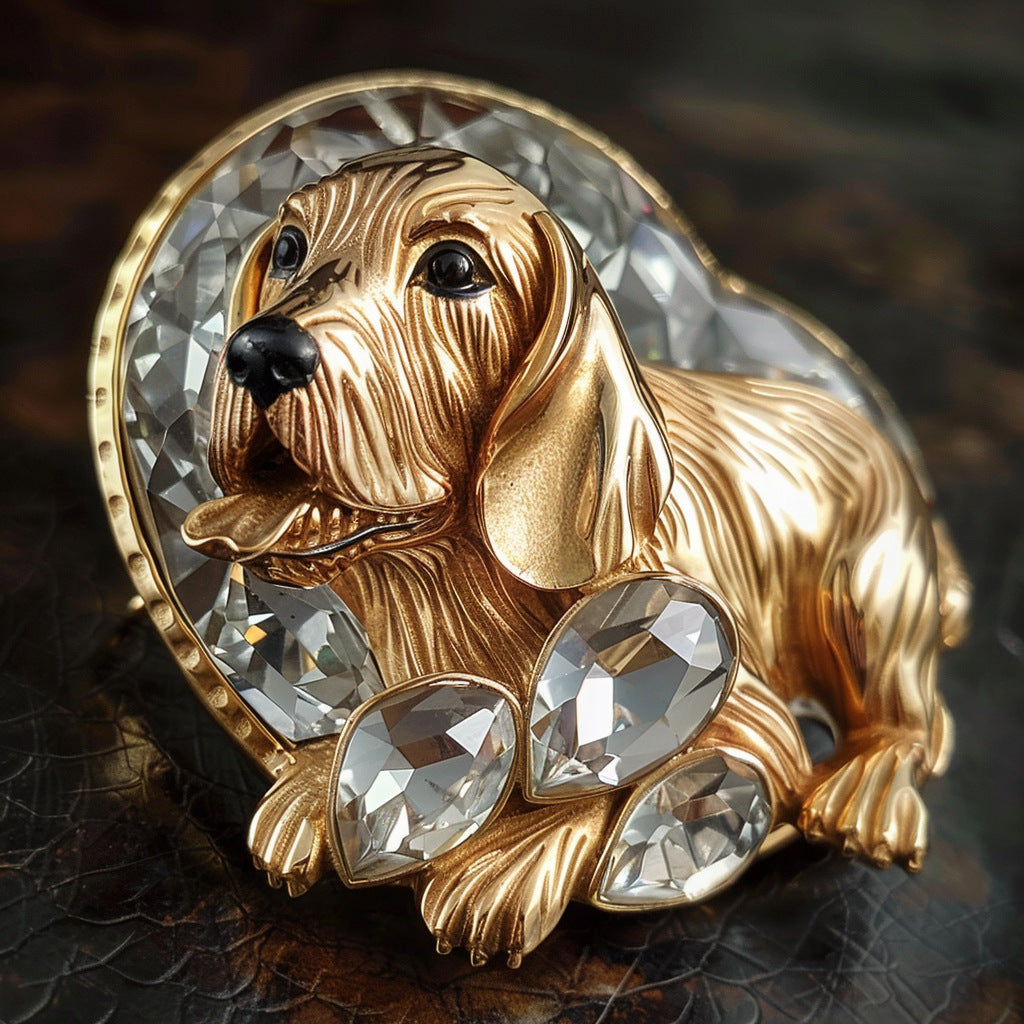 New Jewelry Trendy Ornaments Dog High-end Brooch