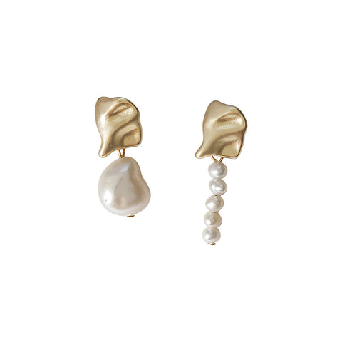Baroque Shaped Freshwater Pearl Earrings